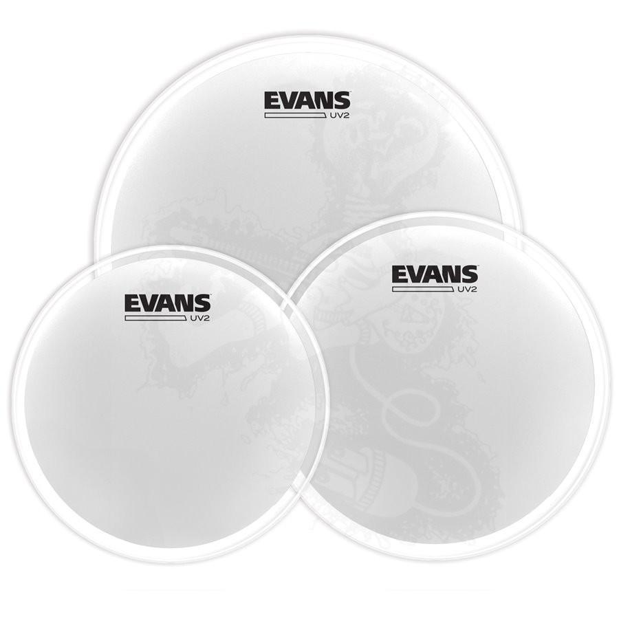 Evans ETP-UV2-R UV2 Rock Coated Tom Pack 10" 12" 16"-Music World Academy