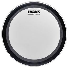 Evans UV EMAD Batter Coated Bass Drum Head Single Ply 22"-Music World Academy