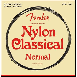 Fender 100 Nylon Tie End Classical Guitar Strings Medium 28-43-Music World Academy