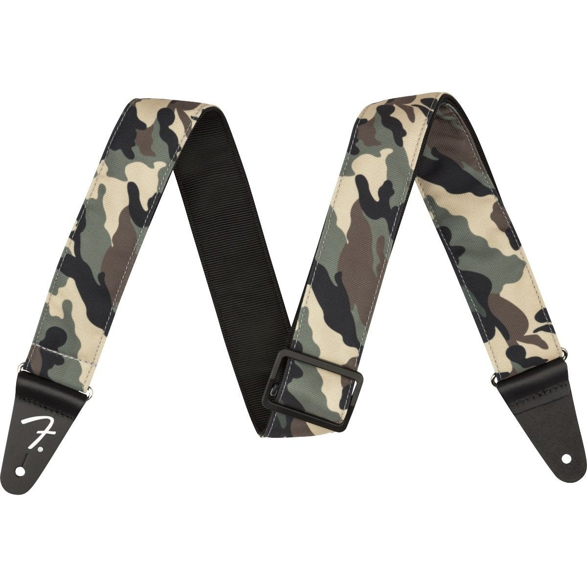 Fender 2" Camo Guitar Strap-Woodland-Music World Academy