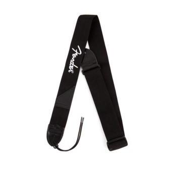 Fender 2" Guitar Strap Black Poly with White Fender Logo-Music World Academy