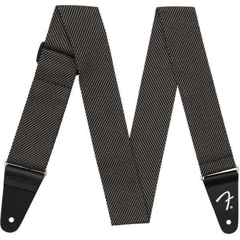 Fender 2" Modern Tweed Guitar Strap-Grey/Black-Music World Academy