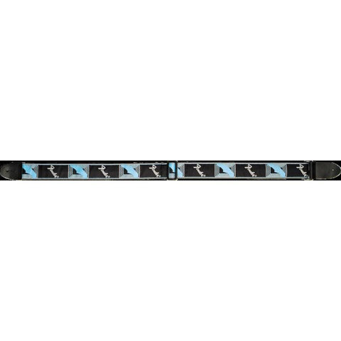 Fender 2" Monogrammed Guitar Strap-Black/Light Grey/Blue-Music World Academy