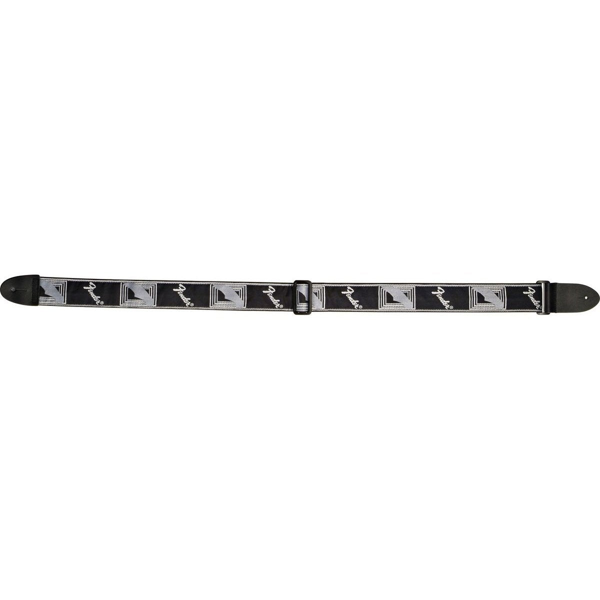 Fender 2" Monogrammed Guitar Strap-Black/Light Grey/Dark Grey-Music World Academy