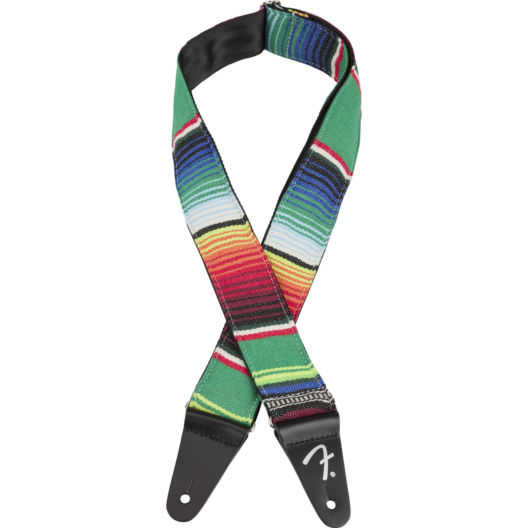 Fender 2" Serape Guitar Strap-Green Multi-Music World Academy