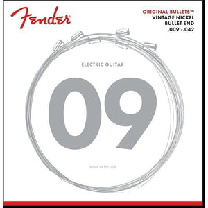 Fender 3150L Original Bullets Pure Nickel Wound Electric Guitar Strings Light 9-42-Music World Academy