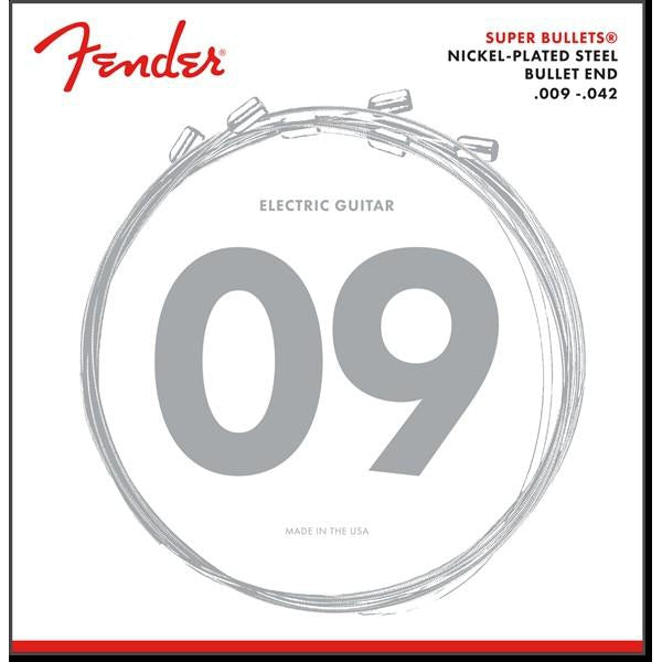 Fender 3250L Super Bullets Nickel Plated Steel Electric Guitar Strings Light 9-42-Music World Academy