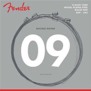 Fender 3255L Classic Core Nickel Plated Steel Bullet End Electric Guitar Strings Light 09-42-Music World Academy