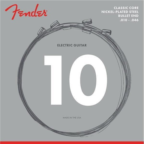 Fender 3255R Classic Core Nickel Plated Steel Bullet End Electric Guitar Strings Regular 10-46-Music World Academy