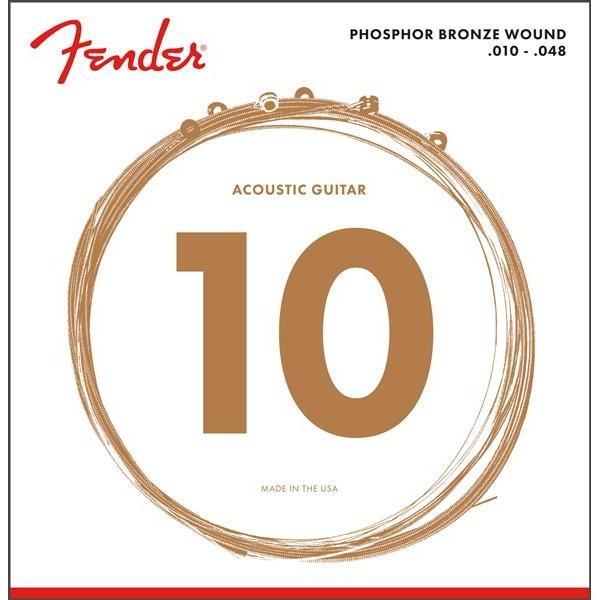 Fender 60XL Acoustic Guitar Strings Phosphor Bronze Extra Light 10-48-Music World Academy
