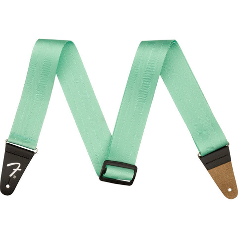 Fender AM PRO 2" Seatbelt Guitar Strap-Mystic Surf Green-Music World Academy