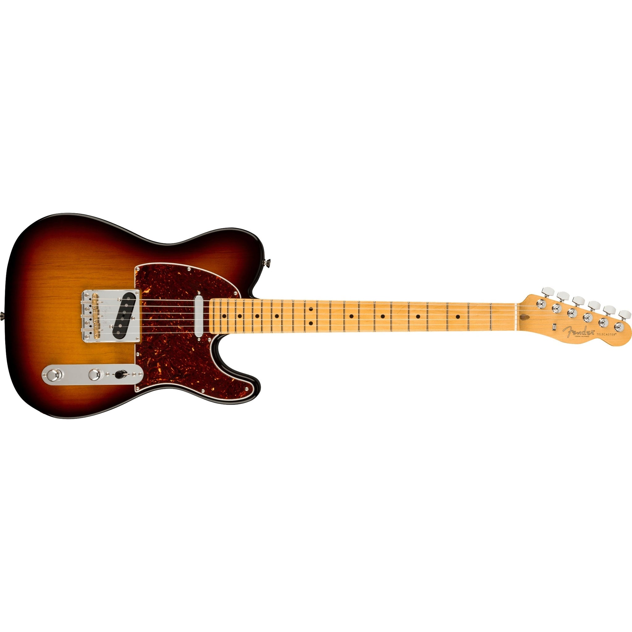 Fender American Professional II Telecaster Electric Guitar MN with Hardshell Case-3-Colour Sunburst-Music World Academy