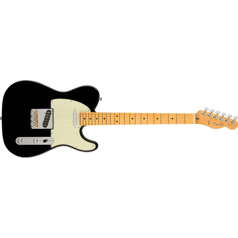 Fender American Professional II Telecaster Electric Guitar MN with Hardshell Case-Black-Music World Academy