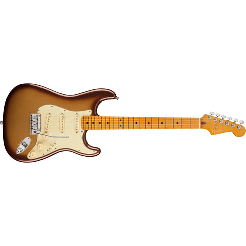 Fender American Ultra Stratocaster Electric Guitar MN with Hardshell Case-Mocha Burst-Music World Academy
