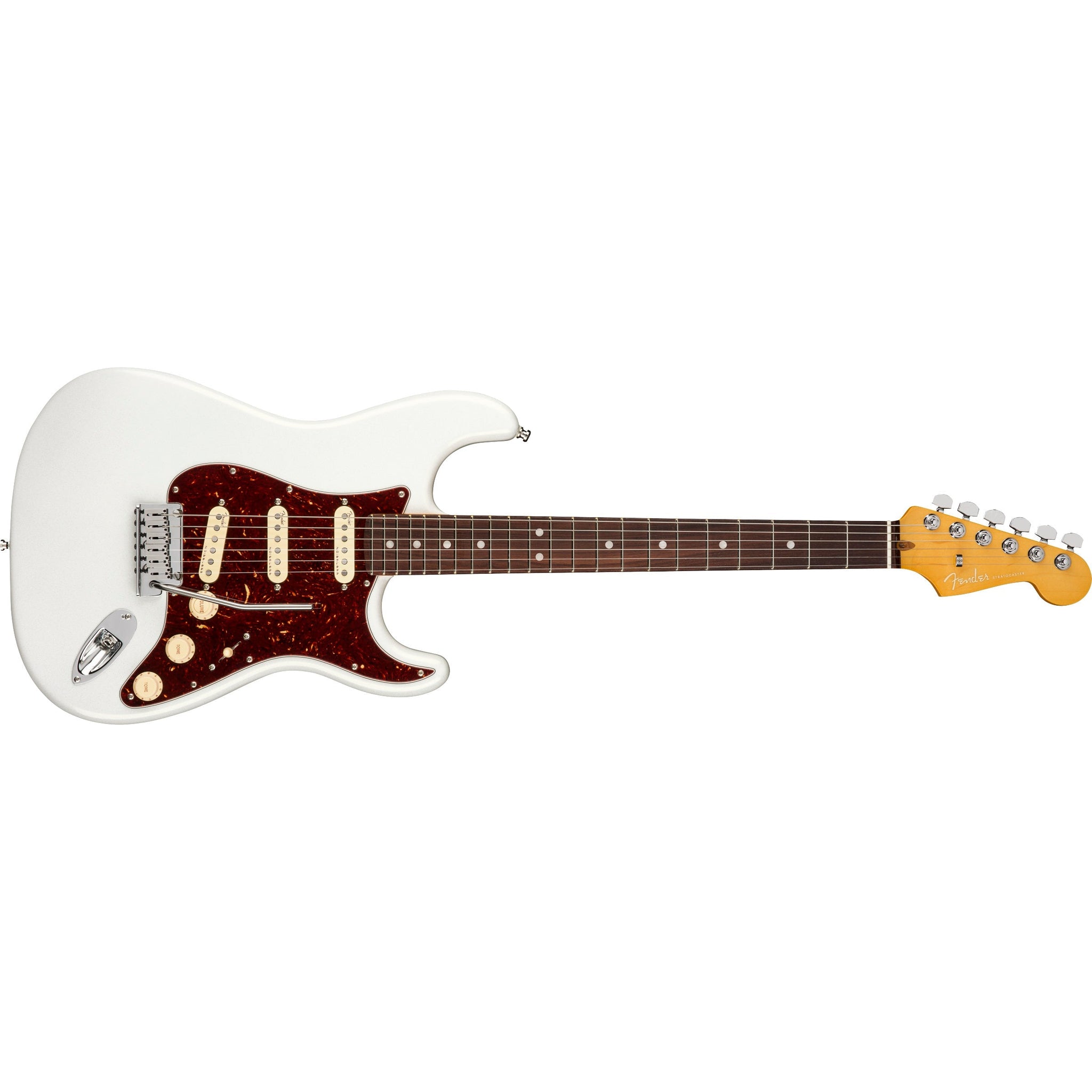 Fender American Ultra Stratocaster Electric Guitar with Hardshell Case-Arctic Pearl-Music World Academy