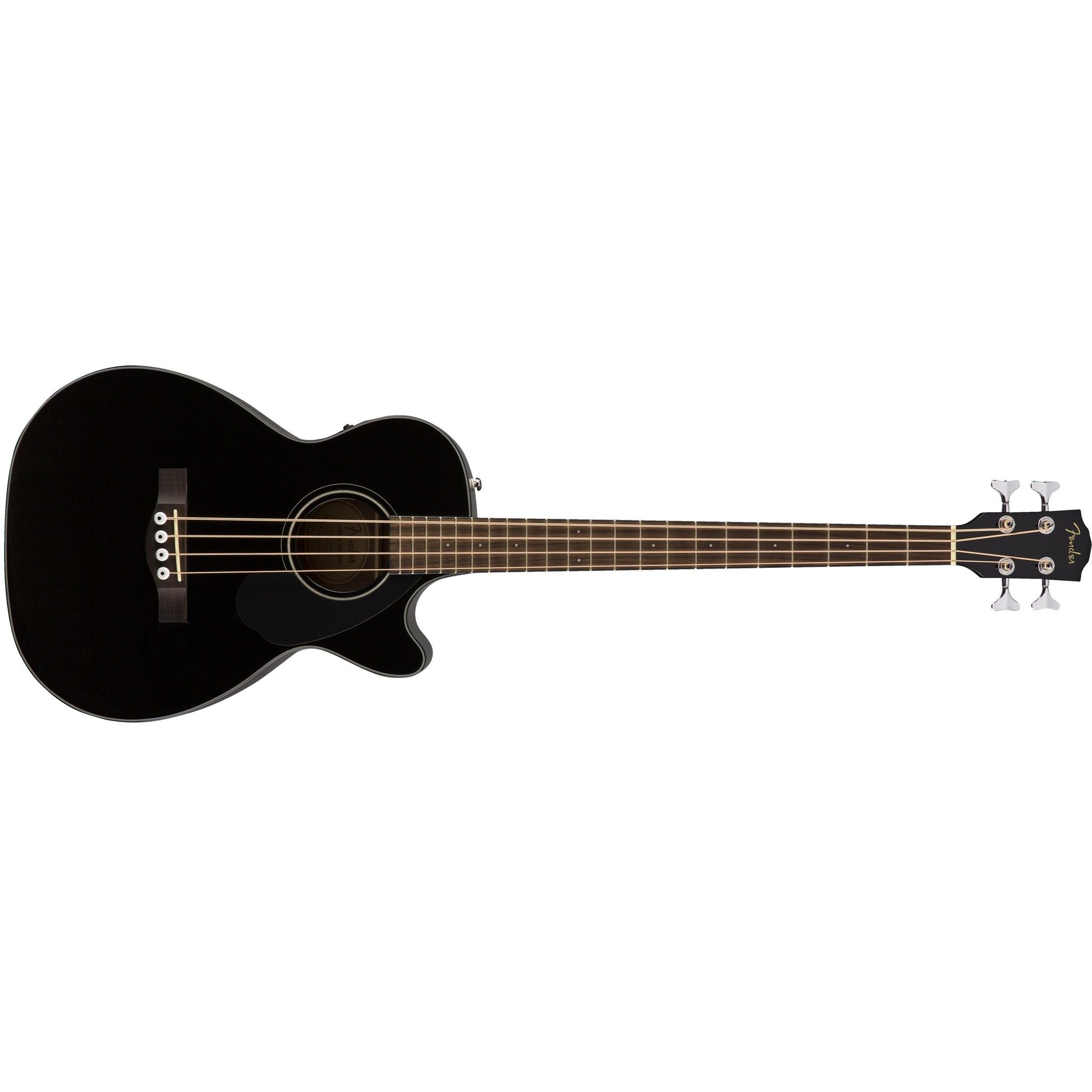 Fender CB-60SCE Acoustic/Electric Bass Guitar-Black-Music World Academy