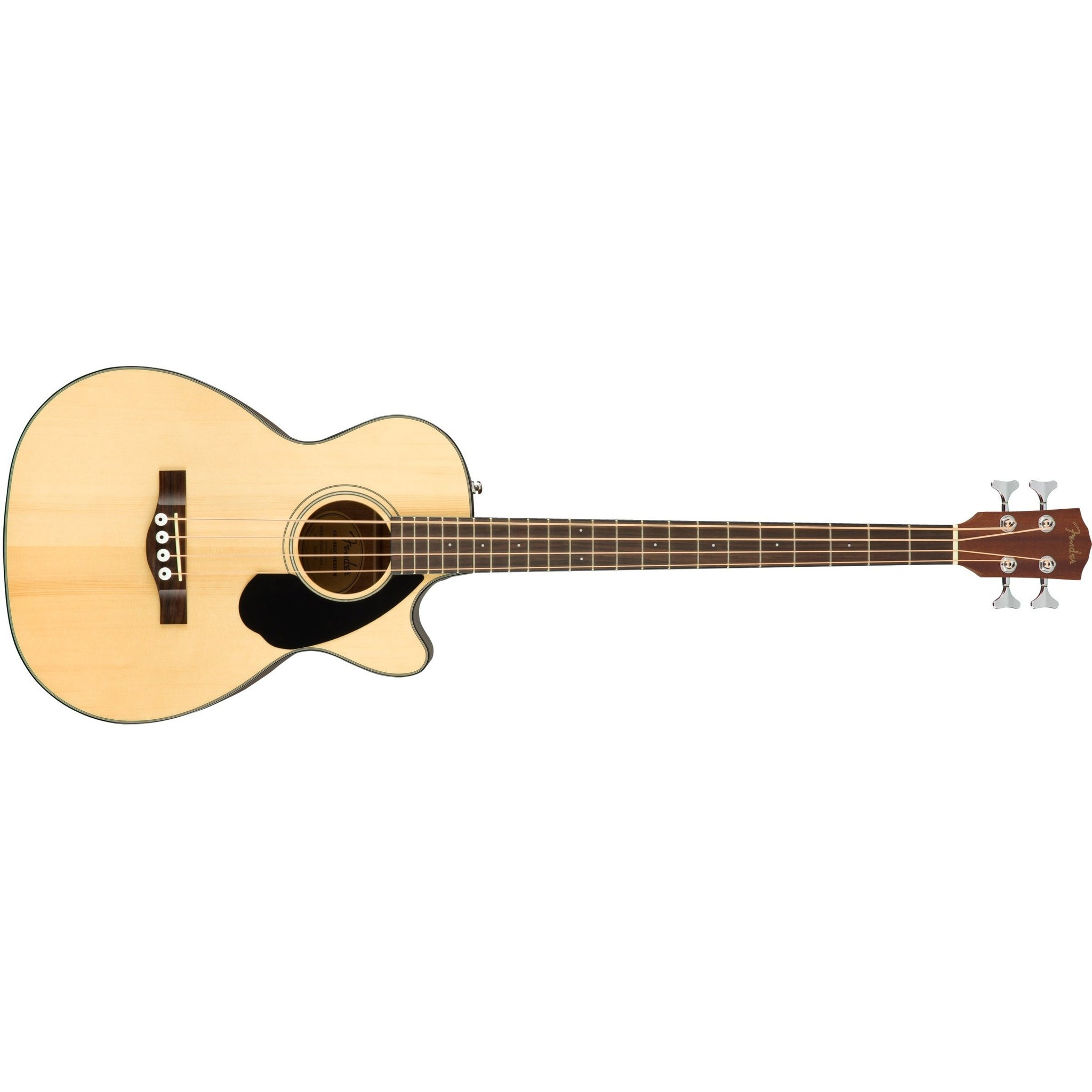 Fender CB-60SCE Acoustic/Electric Bass Guitar-Natural-Music World Academy