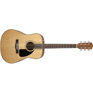 Fender CD-60 Dreadnought Acoustic Guitar WN with Hardshell Case-Natural-Music World Academy