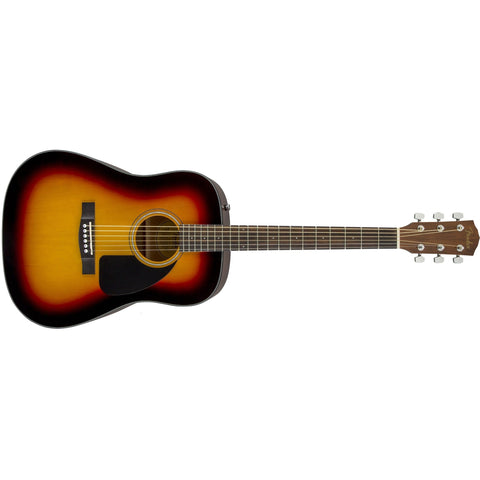 Fender CD-60 Dreadnought Acoustic Guitar WN with Hardshell Case-Sunburst-Music World Academy