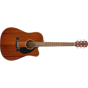 Fender CD-60SCE Dreadnought Acoustic/Electric Guitar-All Mahogany-Music World Academy