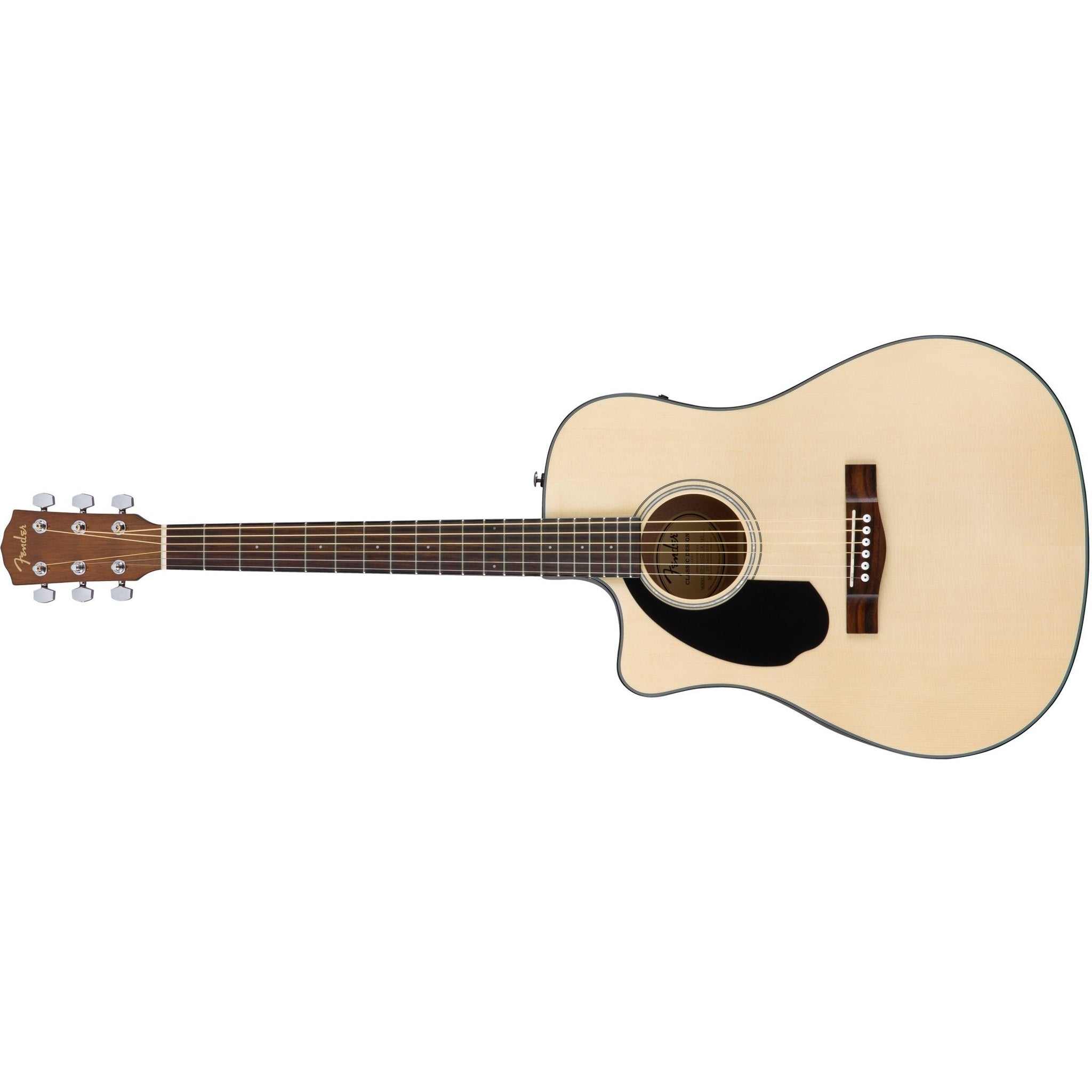 Fender CD-60SCE Left-Handed Acoustic/Electric Guitar-Natural (Discontinued)-Music World Academy