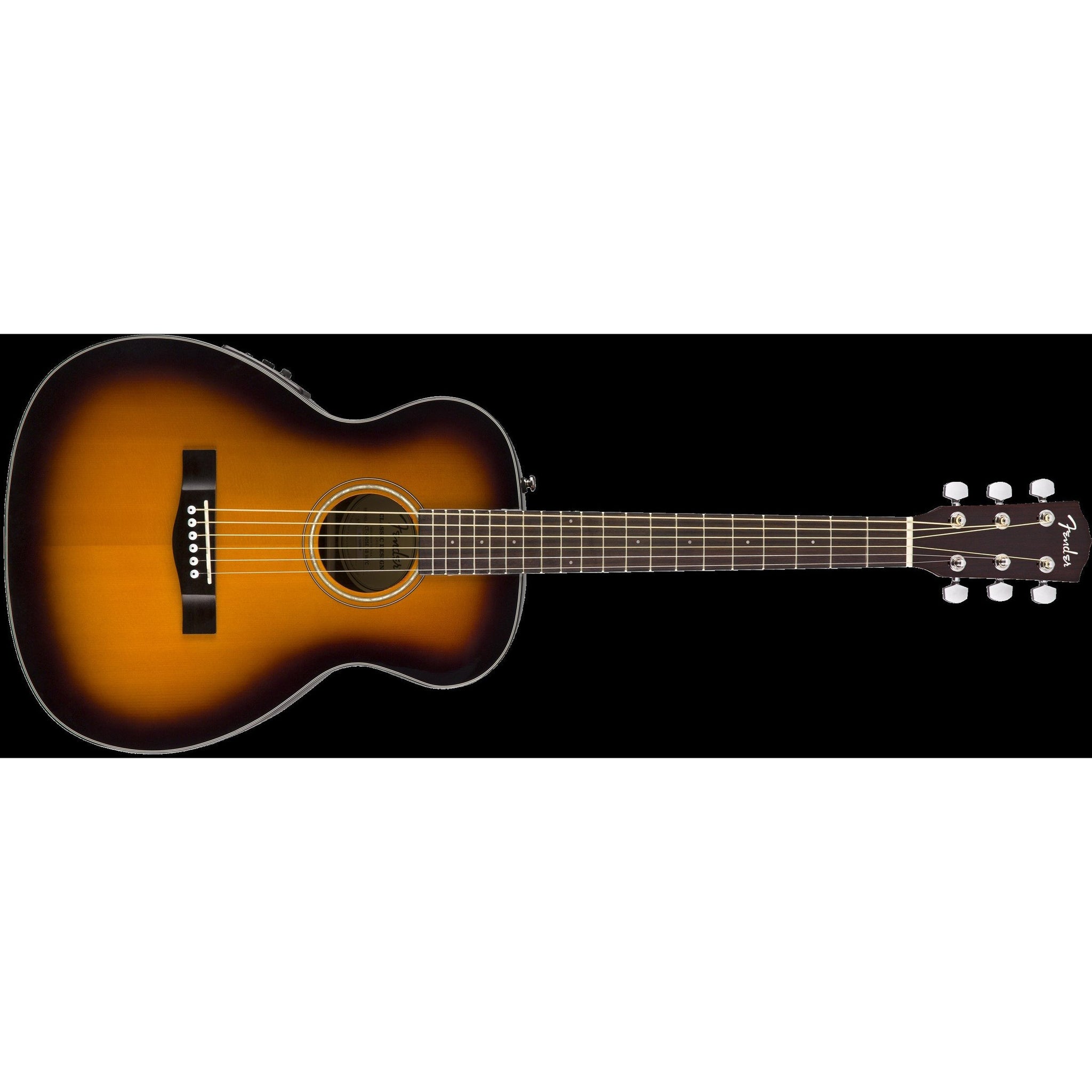 Fender CT-140SE Acoustic/Electric Guitar with Hardshell Case-Sunburst (Discontinued)-Music World Academy