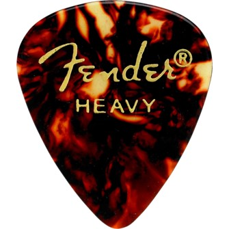 Fender Classic Celluloid Picks 12-Pack Heavy-Classic Shell-Music World Academy