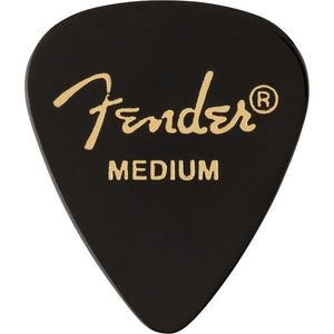 Fender Classic Celluloid Picks 12-Pack Medium-Black-Music World Academy