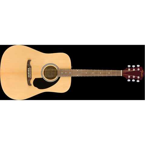 Fender FA-125 Dreadnought Acoustic Guitar with Gig Bag-Natural-Music World Academy