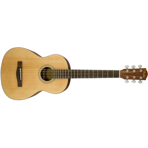 Fender FA-15 3/4 Size Steel String Acoustic Guitar with Gig Bag-Natural-Music World Academy