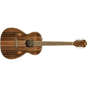 Fender FA-235E Limited Edition Striped Ebony Acoustic/Electric Guitar-Natural (Discontinued)-Music World Academy