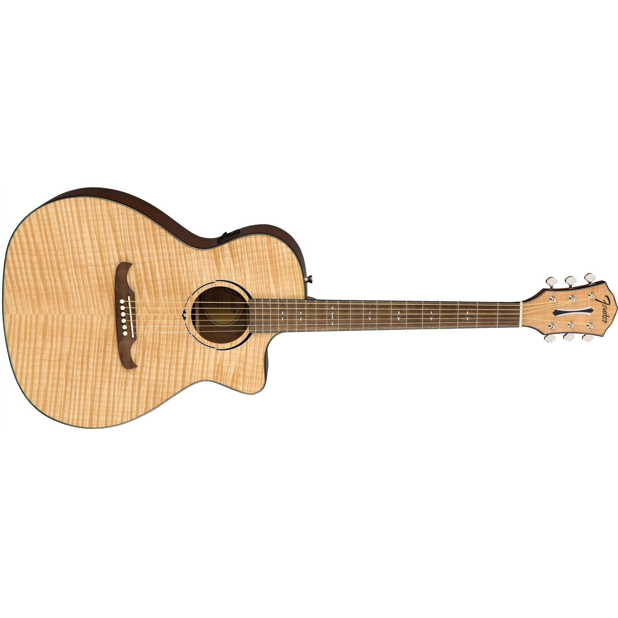Fender FA-345CE Auditorium Acoustic/Electric Guitar-Natural-Music World Academy
