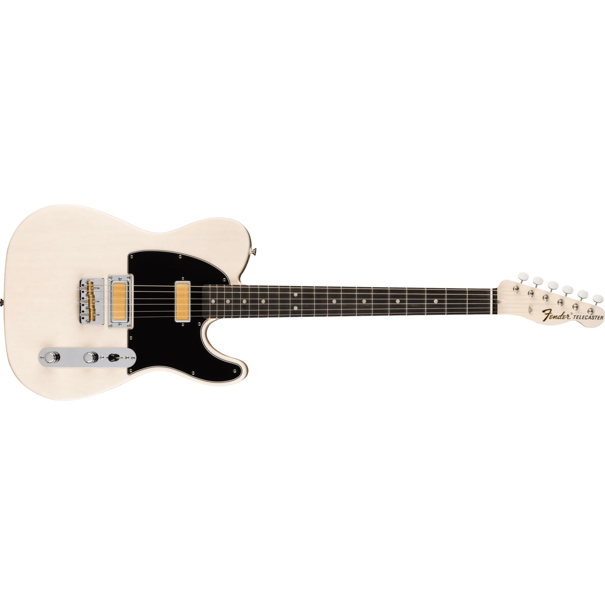 Fender Gold Foil Telecaster Electric Guitar with Deluxe Gig Bag-White Blonde-Music World Academy