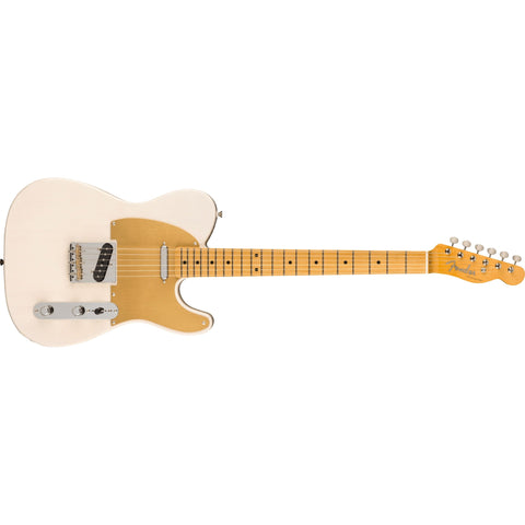 Fender JV Modified 50's Telecaster Electric Guitar with Gig Bag-White Blonde-Music World Academy