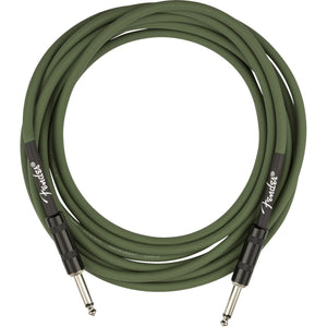 Fender Joe Strummer Series Instrument Cable 13ft 1/4" Male-1/4" Male-Drab Green-Music World Academy