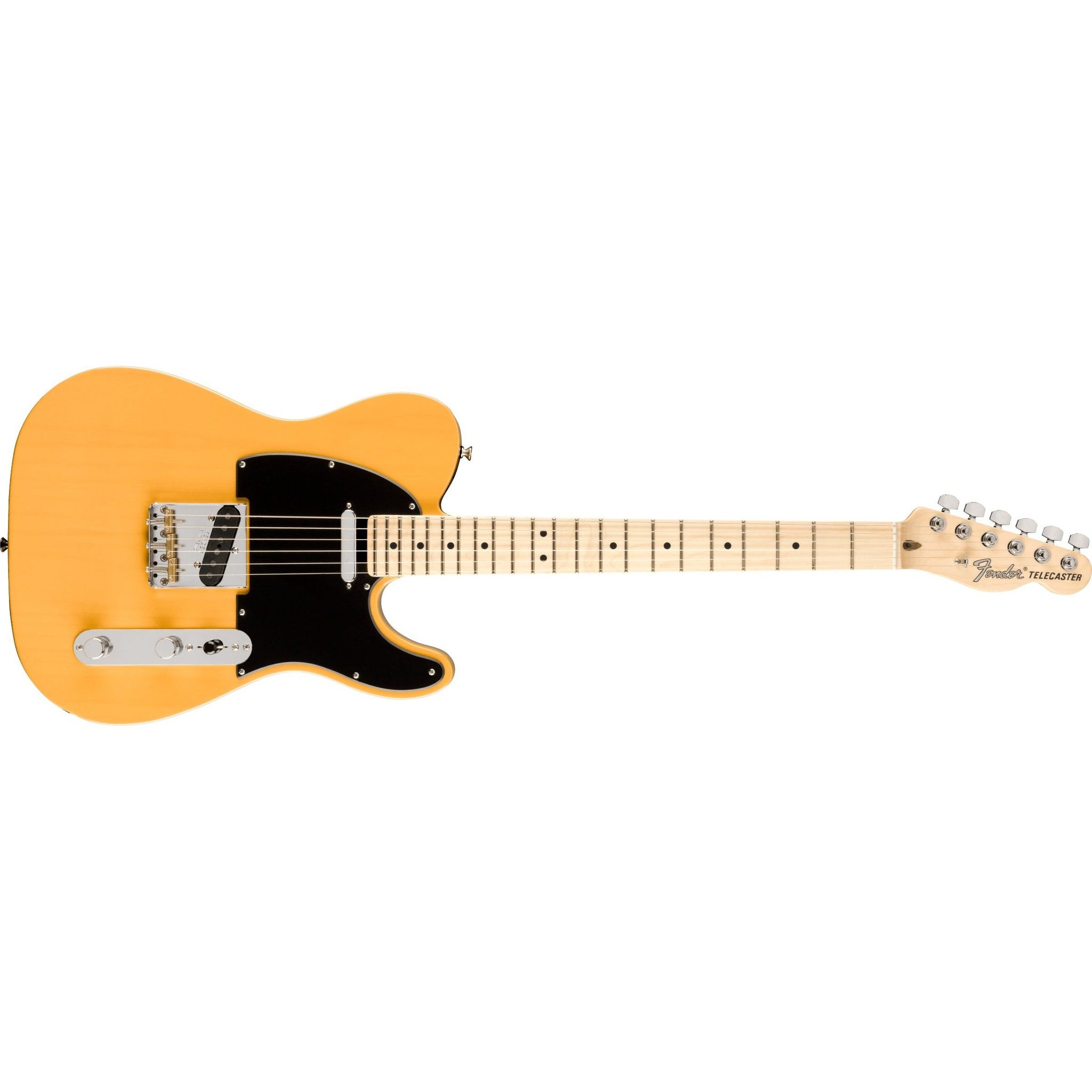 Fender Limited American Performer Telecaster Electric Guitar MN with Gig Bag-Butterscotch Blonde (Discontinued)-Music World Academy