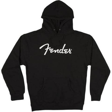 Fender Logo Hoodie Large-Black-Music World Academy