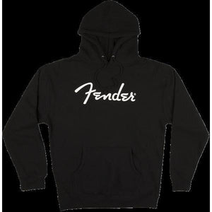 Fender Logo Hoodie Medium-Black-Music World Academy