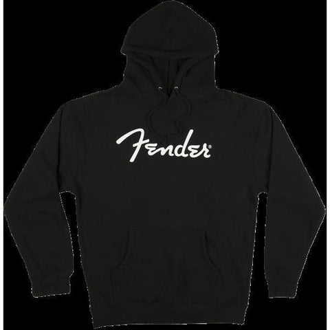 Fender Logo Hoodie Medium-Black-Music World Academy