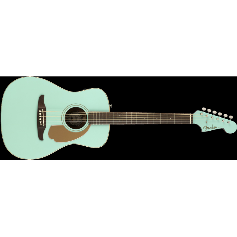 Fender Malibu Player Acoustic/Electric Guitar-Aqua Splash-Music World Academy