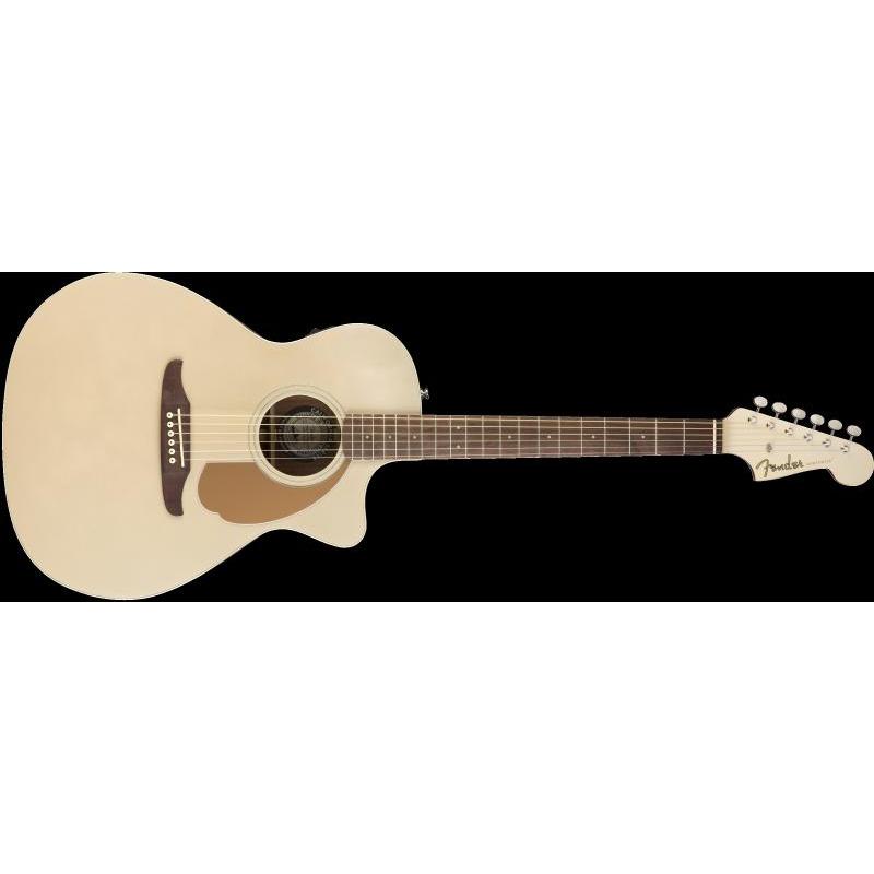 Fender Newporter Player Acoustic/Electric Guitar-Champagne-Music World Academy
