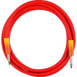Fender Ombre Series Instrument Cable 1/4" Male-1/4" Male 10ft-Tequila Sunrise-Music World Academy