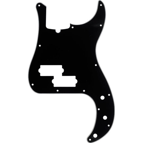 Fender Pickguard Precision Bass 13-Hole Black/White/Black-Music World Academy