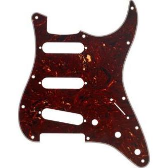 Fender Pickguard Strat Style SSS 11-Hole 4-Ply-Tortoise Shell-Music World Academy