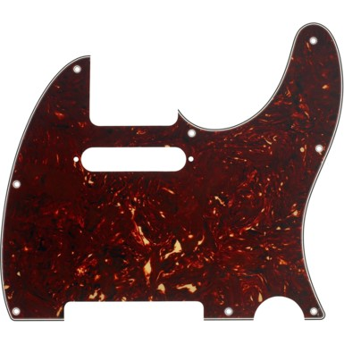 Fender Pickguard Tele Style 8-Hole 4-Ply-Tortoise Shell-Music World Academy