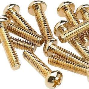 Fender Pickup and Selector Switch Mounting Screws 12 Pack-Gold-Music World Academy
