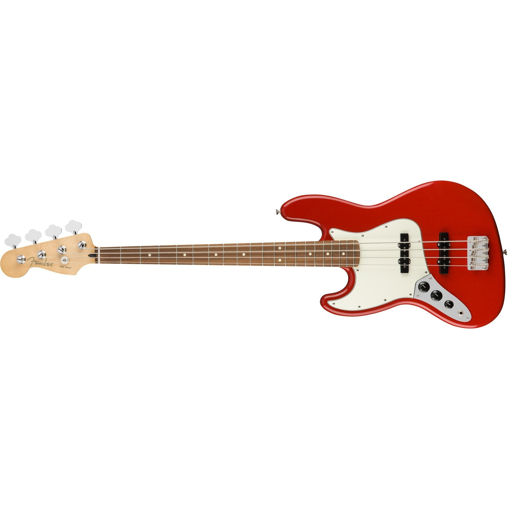 Fender Player Jazz Bass Left-Handed-Sonic Red (Discontinued)-Music World Academy