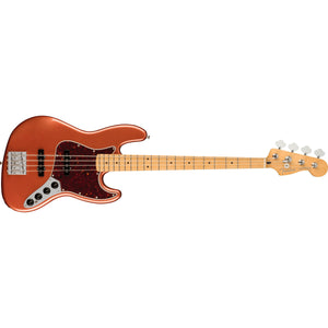Fender Player Plus Jazz Bass Guitar MN with Deluxe Gig Bag-Aged Candy Apple Red-Music World Academy