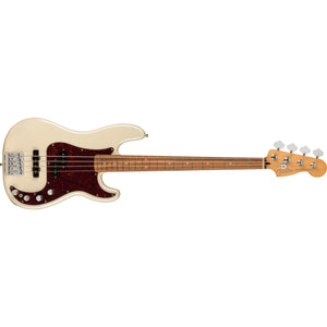 Fender Player Plus Precision Bass Guitar Pau Ferro with Deluxe Gig Bag-Olympic Pearl-Music World Academy