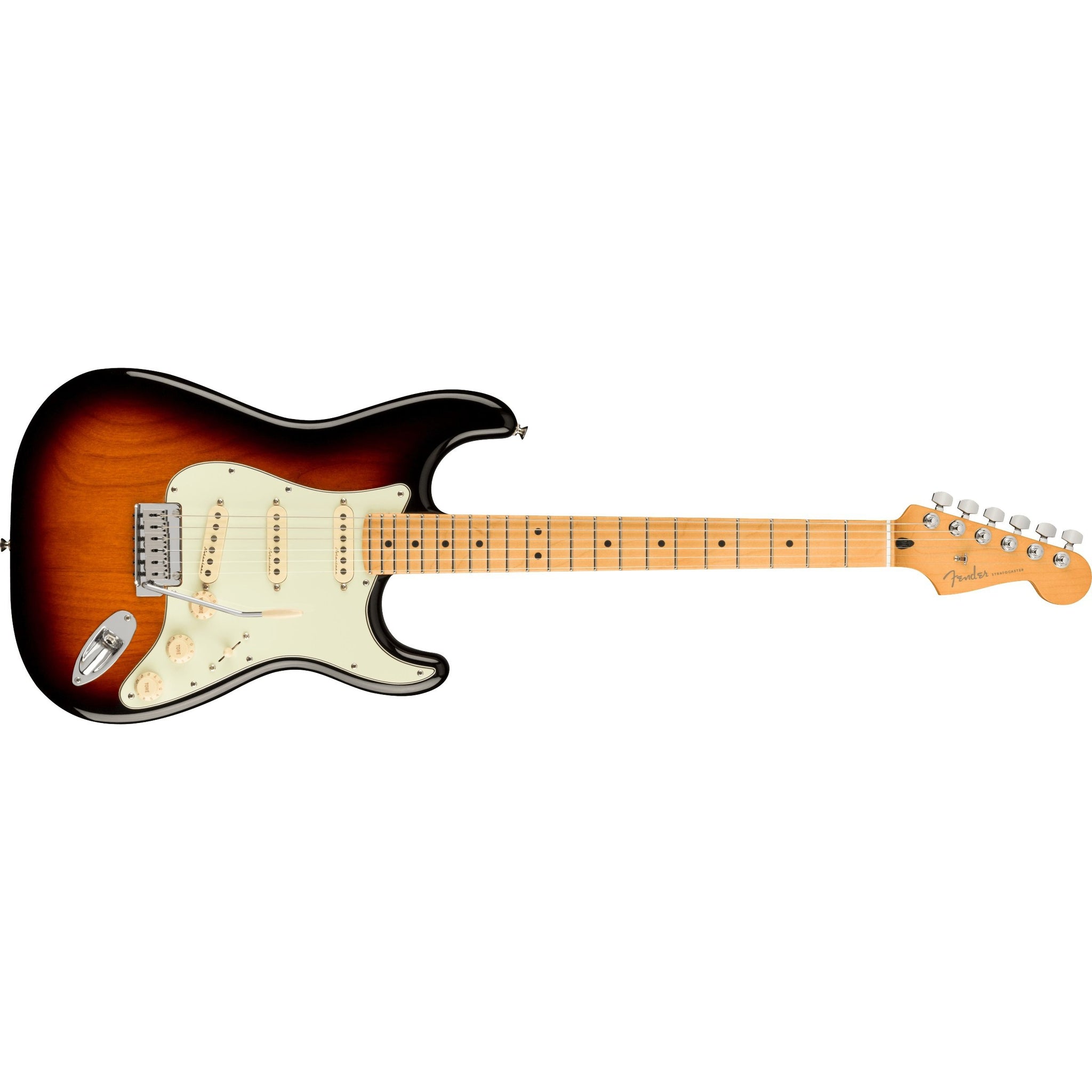 Fender Player Plus Stratocaster Electric Guitar MN with Deluxe Gig Bag-3-Color Sunburst-Music World Academy